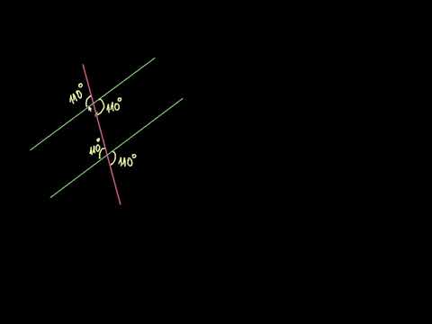 Determinarea unghiurilor formate de o secantă cu două drepte paralele
