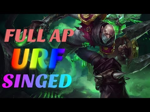 URF SINGED - ULTRA RAPID FIRE SINGED SEASON 9 - URF 2019 - SINGED ULTRA RAPID FIRE - LOL