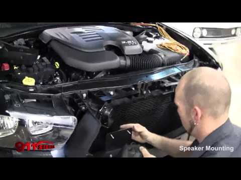 Siren Speaker Mounting on 911 Signal USA's Dodge Charger Police Demo Vehicle