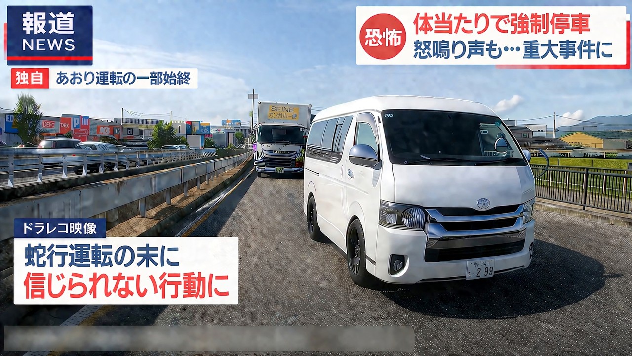 「何度も体当たりしてくる」煽り運転の一部始終を公開へ　ドラレコ映像が全国に拡散　兵庫県警察の管轄事件