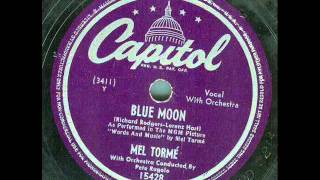 Mel Torme&#39; - Blue Moon (original 78 rpm)