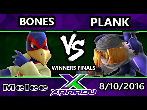 S@X 161 - Bones (Hat) Vs. Plank (Sheik) SSBM Winners Finals - Smash Melee