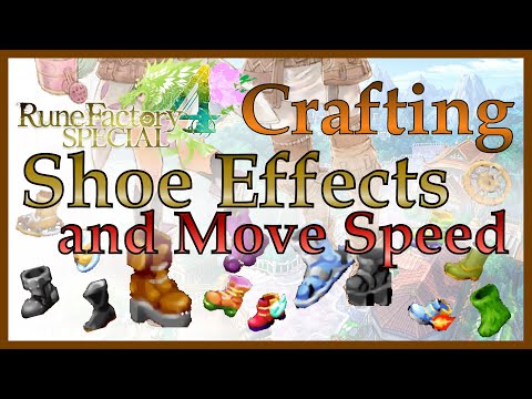 [RF4S] Advanced Shoe Crafting and All the Best Shoe Effects in Rune Factory - Teacher's Guide