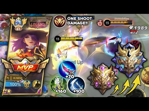 FINALLY!! LESLEY MYTHICAL HONOR🔥 LESLEY BEST BUILD & EMBLEM || LESLEY TOP 1 GLOBAL ~Mobile Legends