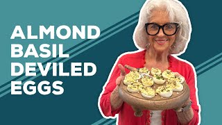 Love & Best Dishes: Almond Basil Deviled Eggs Recipe | Memorial Day Cookout Side Dish Ideas