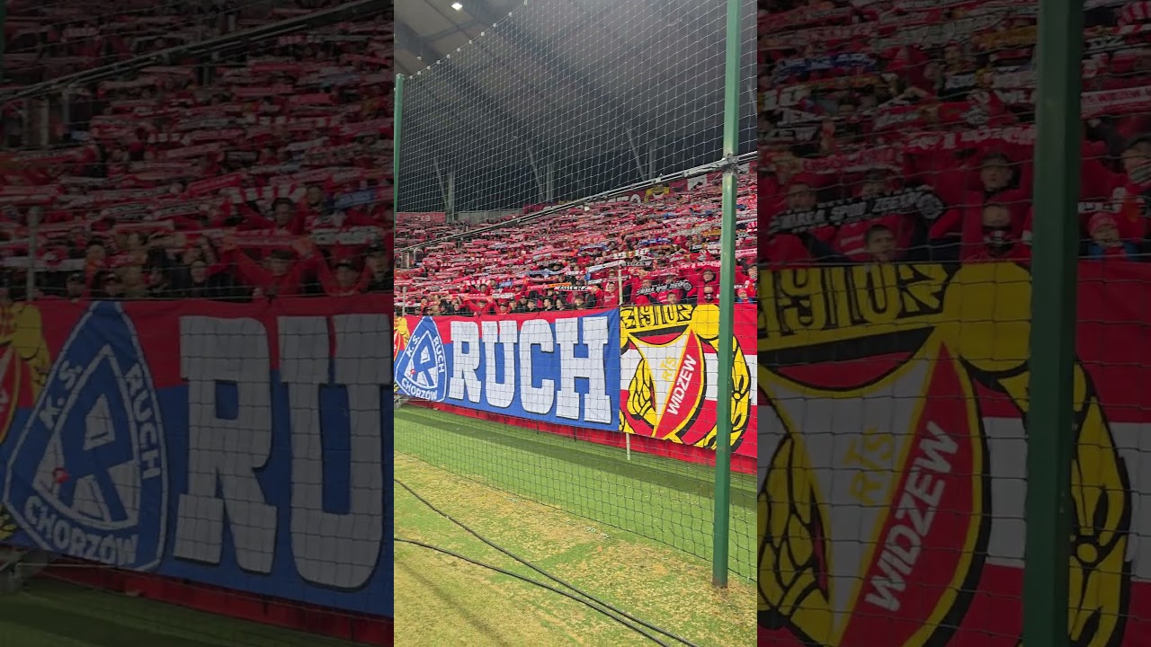 Widzew x Ruch Fans 🤯 #Poland #widzew #football