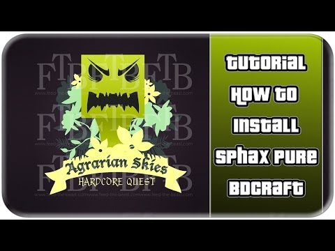 Agrarian Skies Tutorial [GER] [HD] - How to Install Sphax Pure BDCraft