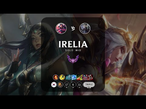 Irelia Mid vs Diana - KR Master Patch 13.8