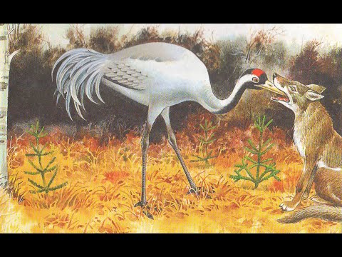 Волк и журавль. Басня по мотивам басен Эзопа в пересказе Е. Каргановой.