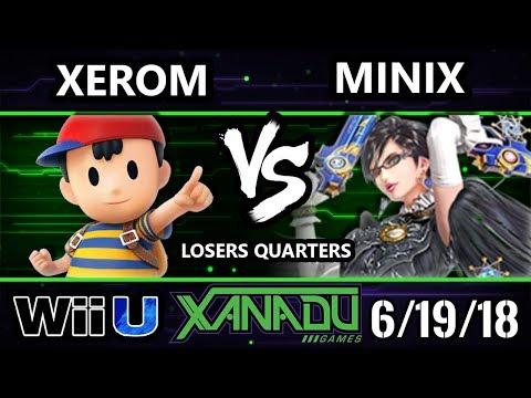 S@X 255 Smash 4 - Xerom (Ness) Vs. Minix (Bayonetta) - Wii U Losers Quarters