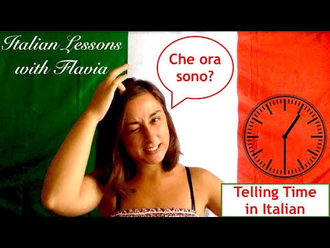 🇮🇹Italian Lessons with Flavia-Telling Time in Italian - Italian Vocabulary 🇮🇹