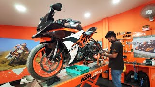 KTM RC 390 | Chain Sprocket Changing