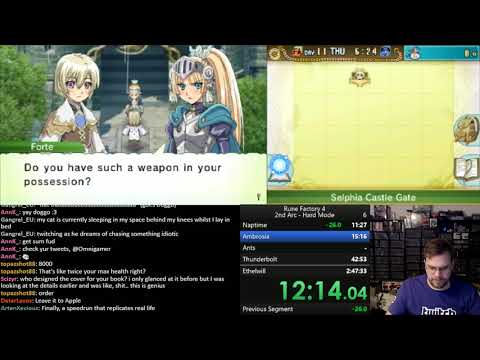 [3DS] Rune Factory 4 - Arc 2 Hard Speedrun - 2:33:53