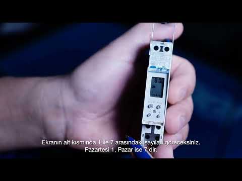 EG071 Dijital haftalık zaman anahtarı programlama I Hager