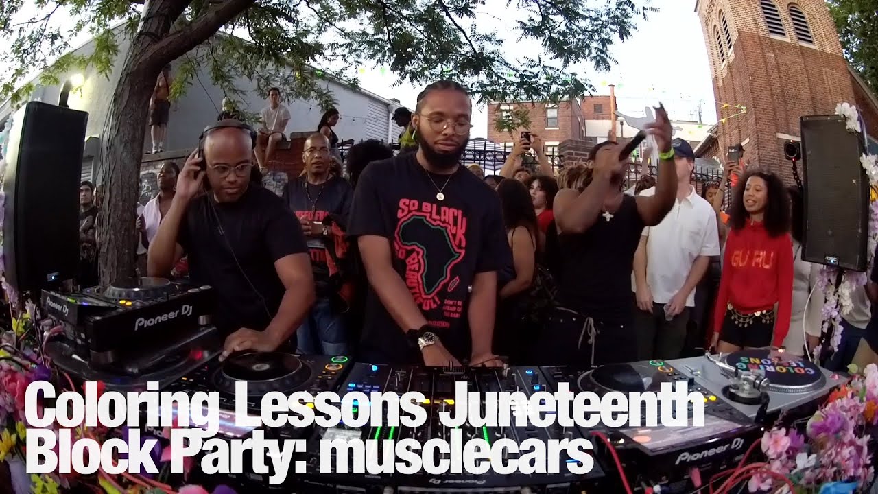 Unknown Artist - Coloring Lessons Juneteenth Block Party: musclecars