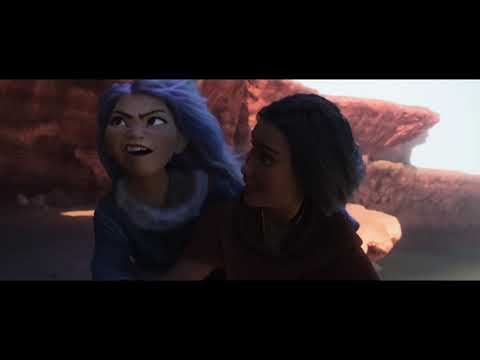 Raya and the Last Dragon   Exclusive Clip Awkwafina Running with Sisu