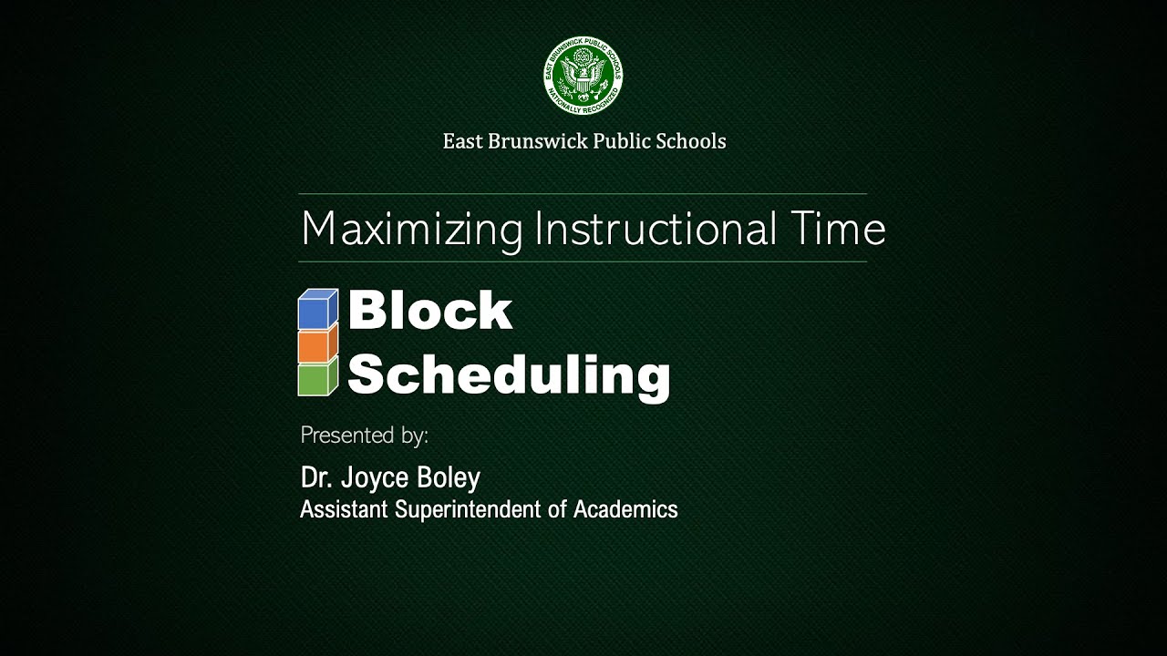 Block Scheduling Presentation