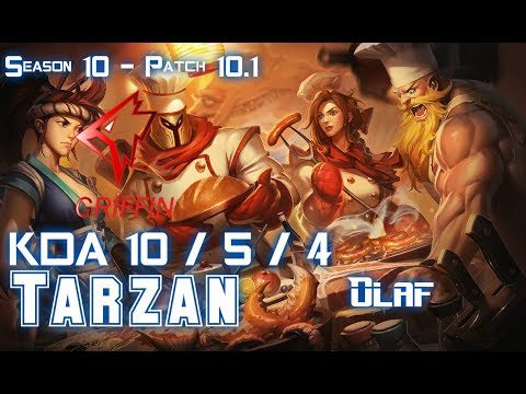 GRF Tarzan OLAF vs EKKO Jungle - Patch 10.1 KR Ranked