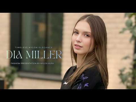 Dia Miller ✅ Timeless Nylon Elegance in Stockings & Heels | Fashion Story