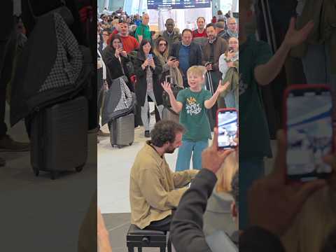 AMAZING 11-year old sings Take Me To Church with me in Rome Airport 🤯😍