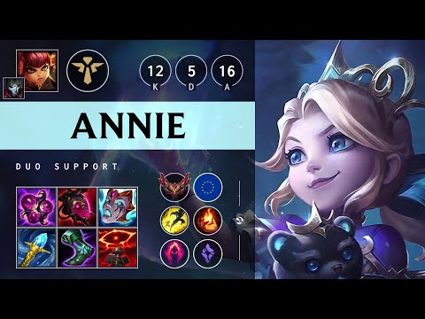 Annie Support vs Leona: Dominating - EUW Grandmaster Patch 14.17