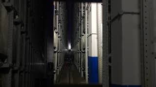 AS/RS real site vedio: runnig of stacker crane