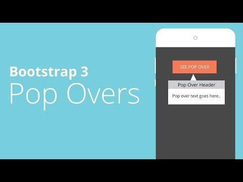 Bootstrap 3 Popovers
