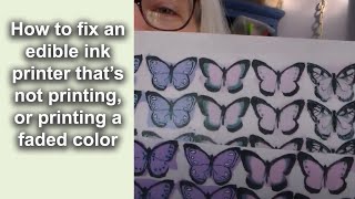 How to unclog and fix an edible ink printer that