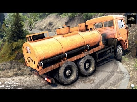 SPINTIRES 2014 - The Hill Map - Kamaz Fuel Cistern Removing the 3rd Cloacking