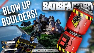 Satisfactory: How to Destroy Boulders on Top of Mineral Deposits!