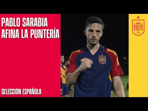 Pablo Sarabia afina la puntería en el entrenamiento previo a enfrenarse a Alemania | 🔴 SFUTBOL