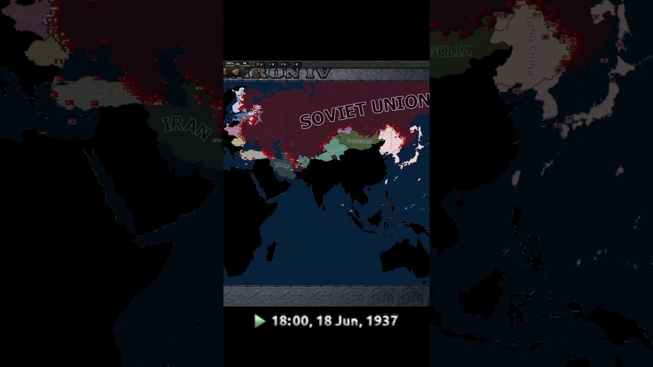 Soviet Union VS all Neighbors in 1936 | Hoi4 Timelapse