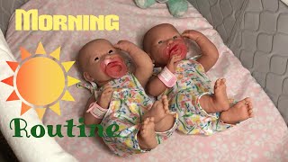 Berenguer Boutique Twins Baby Doll Morning Routine
