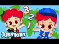 Counting to 10 in Five Languages | Counting Songs for Kids | Kids Song | Nursery Rhymes | JunyTony