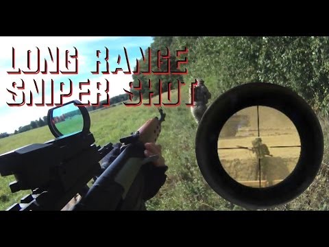 Long range sniper shot! Combat Zone, Höör, CYMA AEG Dragunov SVD