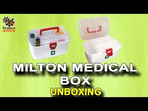  Milton Medical Box, First Aid Empty Medicine Storage