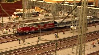 Very Large Modular Model Train Layout in HO Scale with Nudist Beach