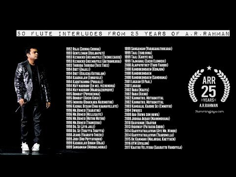 50 Flute Interludes from 25 Years of A.R.Rahman