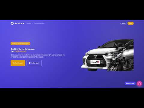ServiCycle – Aplikasi Web Pelacak & Manajemen Servis Kendaraan
