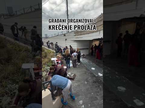 Građani organizovali krečenje prolaza