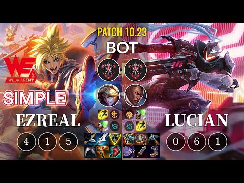 WEA Simple Ezreal vs Lucian Bot - KR Patch 10.23