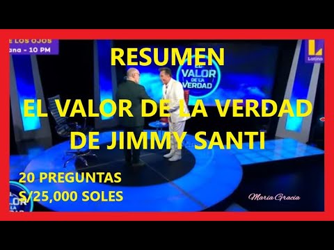 RESUMEN DE "EL VALOR DE LA VERDAD" DE JIMMY SANTI