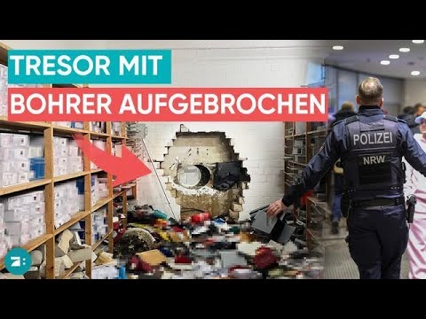 Gelsenkirchen: Spektakulärer Sparkassen-Einbruch über die Feiertage