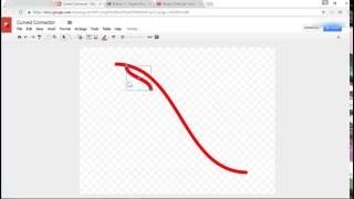 Using the curved connector  | Google Drawings | Corbin Anderson