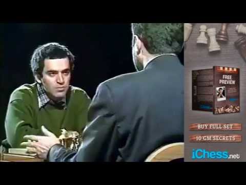 Kasparov explains 🤓 win vs Karpov (1990 RARE FOOTAGE)