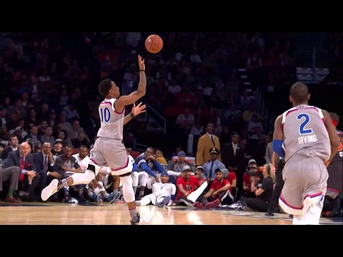 2017 NBA All-Star Game: DeRozan to LeBron Alley-Oop - February 19, 2017