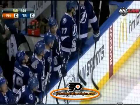 029  Nov 27, 2013 Scott Hartnell vs Eric Brewer Philadelphia Flyers vs Tampa Bay Lightning
