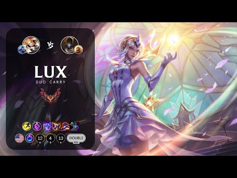 Lux Bot vs Jhin - NA Grandmaster Patch 12.23