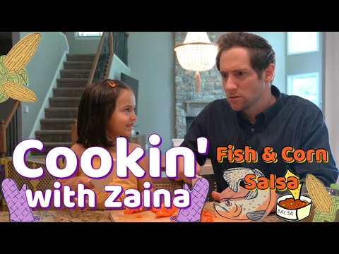 Cookin with Zaina Fish and Corn Salsa