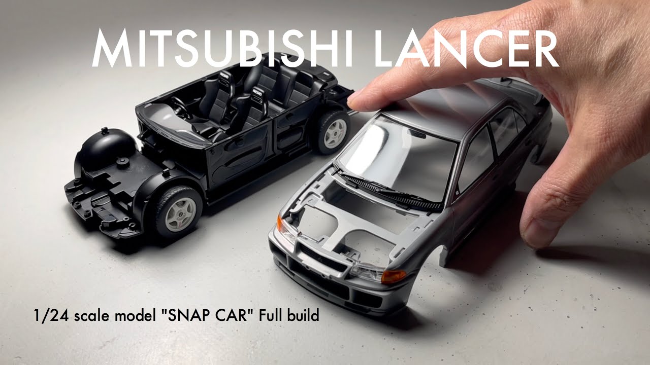 MITSUBISHI LANCER【アオシマ 1/24】楽プラ/スナップカー【プラモデル製作】Scale Model